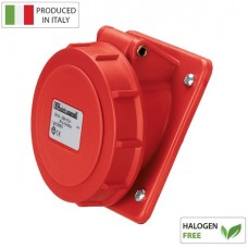 Βιομηχανική Πρίζα Πίνακα 16A 4P 400V Κόκκινο IP67 EC69053